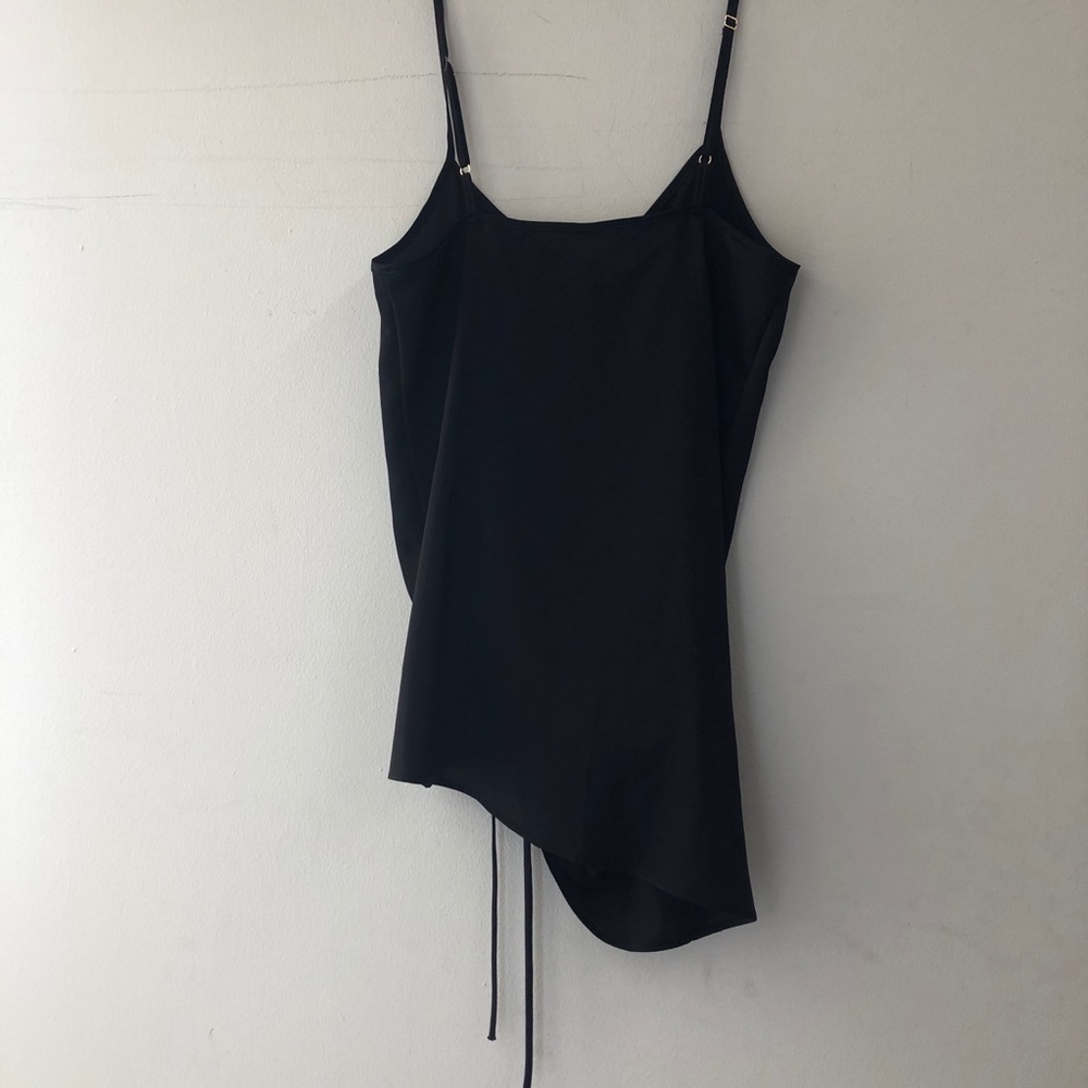 Black Asymmetrical Slip